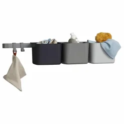 Enfant Leander Rangements Muraux|Patères, Paniers Enfant*Organiseurs - Set de 3 et 1 support mural |