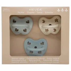 Best Hevea Pack découverte de 3 tétines | Bleu ciel
