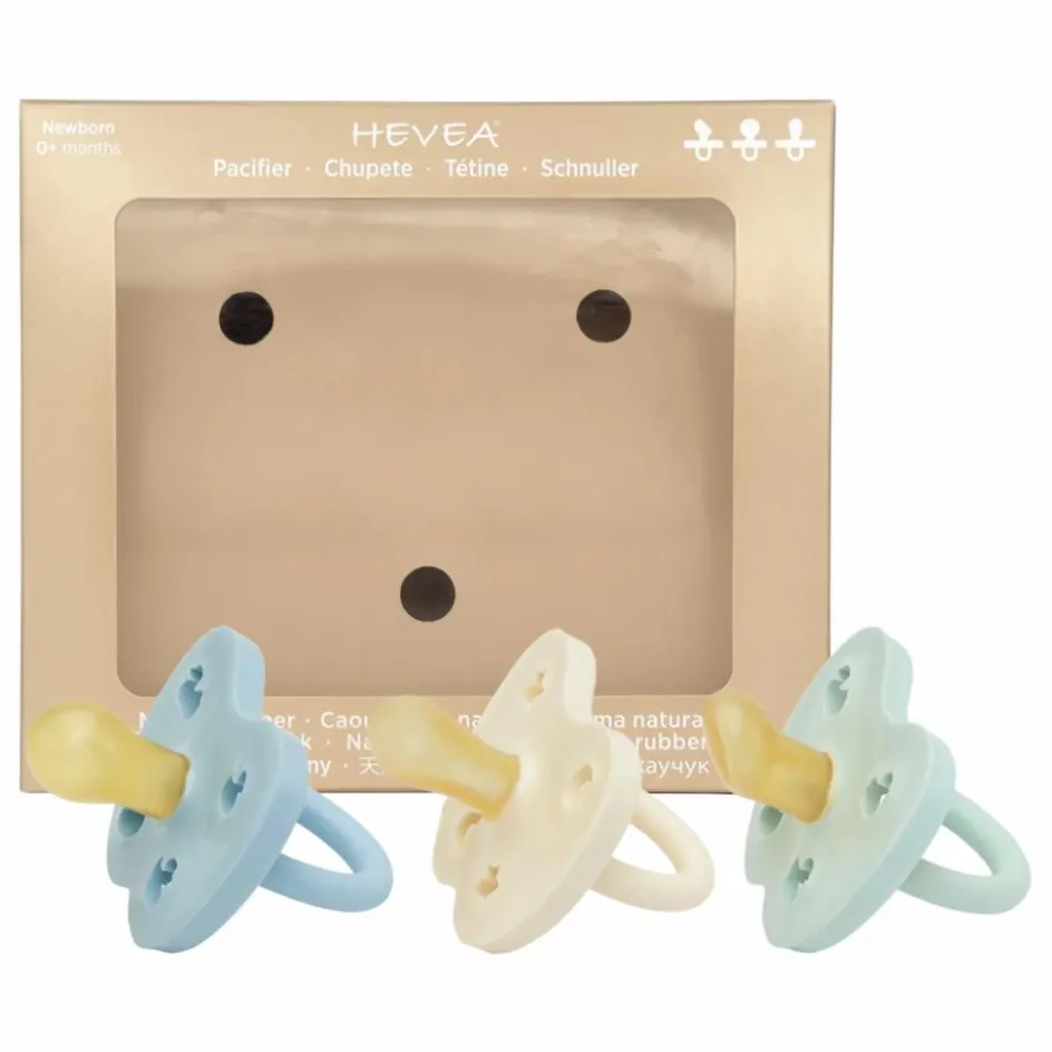 Best Hevea Pack découverte de 3 tétines | Bleu ciel