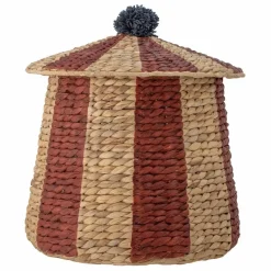 Sale Bloomingville Mini Panier avec couvercle Birsen | Rouge
