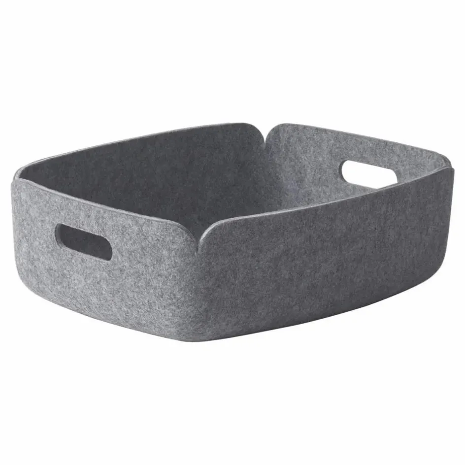 Discount Muuto Panier de rangement bas Restore Gris