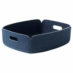 Online Muuto Panier de rangement bas Restore | Bleu nuit