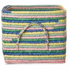 Enfant Rice Rangements|Patères, Paniers Enfant*Panier de rangement en raphia rayé