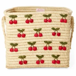 Rice Panier de rangement en raphia Cerises|Enfant Rangements|Patères, Paniers Enfant
