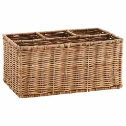 Madam Stoltz Panier de rangement en rotin| Petits Rangements