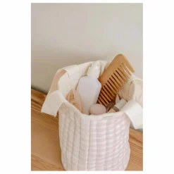 Clearance Soft Spot Panier de rangement Rosewater en coton bio | Rose pâle