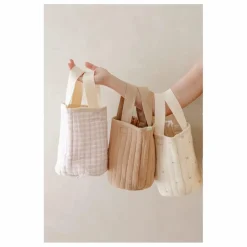 Clearance Soft Spot Panier de rangement Rosewater en coton bio | Rose pâle