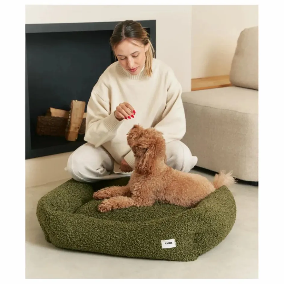 New Cafide Panier pour chien en bouclette Snozy | Vert