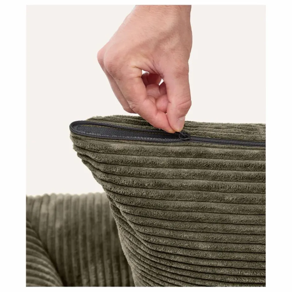 Hot Cafide Panier pour chien en velours côtelé Snozy | Vert