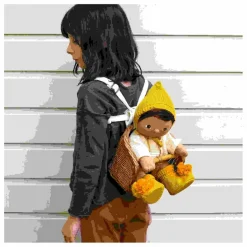 Olli Ella Poupées*Panier vélo pour poupée en rotin
