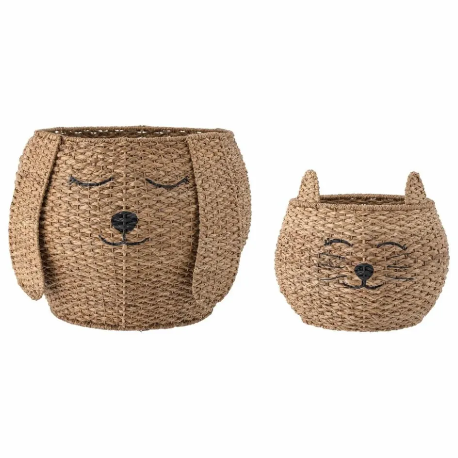 Enfant Bloomingville Mini Rangements|Patères, Paniers Enfant*Paniers de rangement Milus - Set de 2 |
