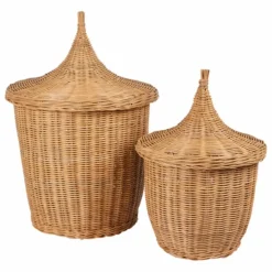 Broste Copenhagen Petits Rangements*Paniers en rotin Pallas - Set de 2