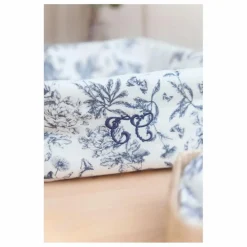 Best Tartine et Chocolat Panière Toile de Jouy | Bleu marine