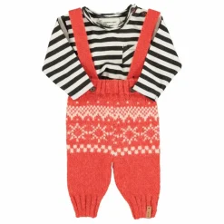Piupiuchick Pantalon à Bretelles Jacquard Laine || Joggers, Pantalons|Leggings, Pantalons