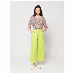 Bobo Choses Pantalon à Pinces Coton et Lin - Collection Femme ||Femme Pantalons