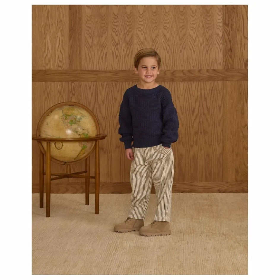 Best Rylee + Cru Pantalon Baggy Rayures | Ecru
