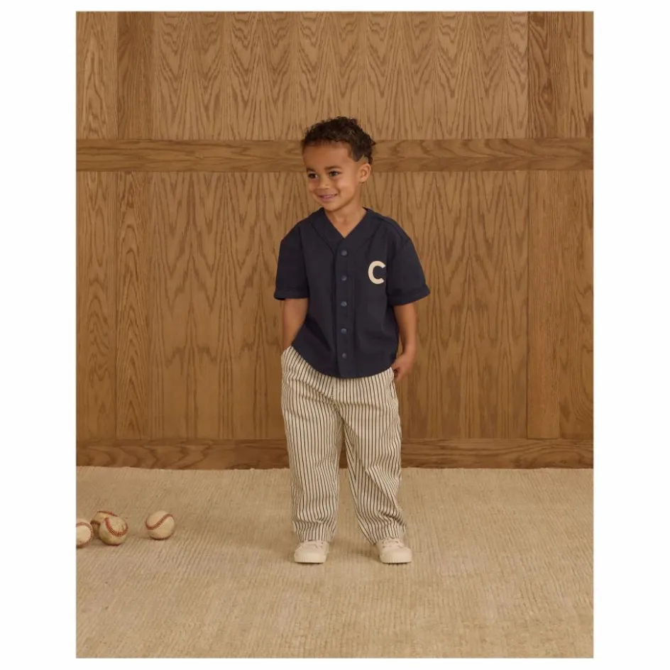 Best Rylee + Cru Pantalon Baggy Rayures | Ecru