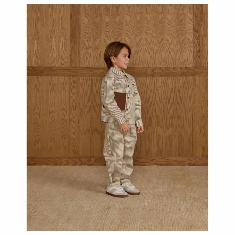 Best Rylee + Cru Pantalon Baggy Rayures | Ecru