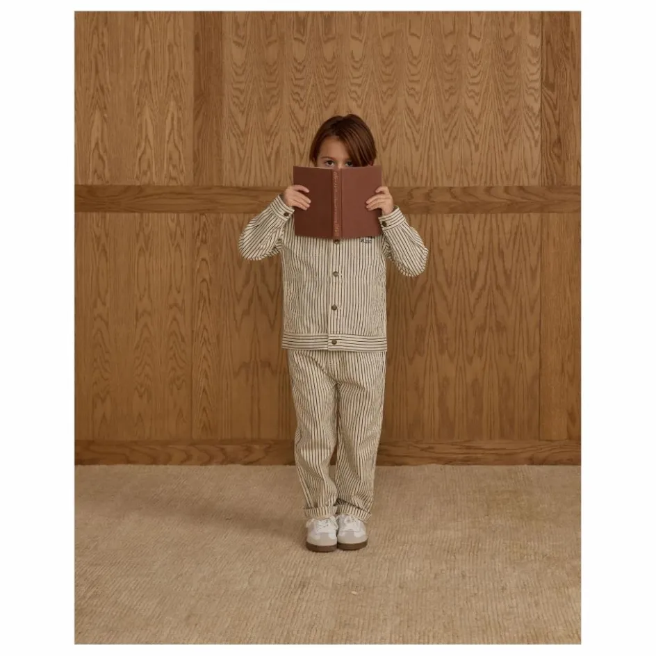 Best Rylee + Cru Pantalon Baggy Rayures | Ecru