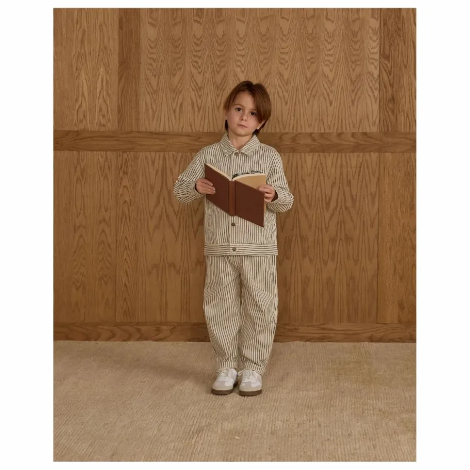 Best Rylee + Cru Pantalon Baggy Rayures | Ecru