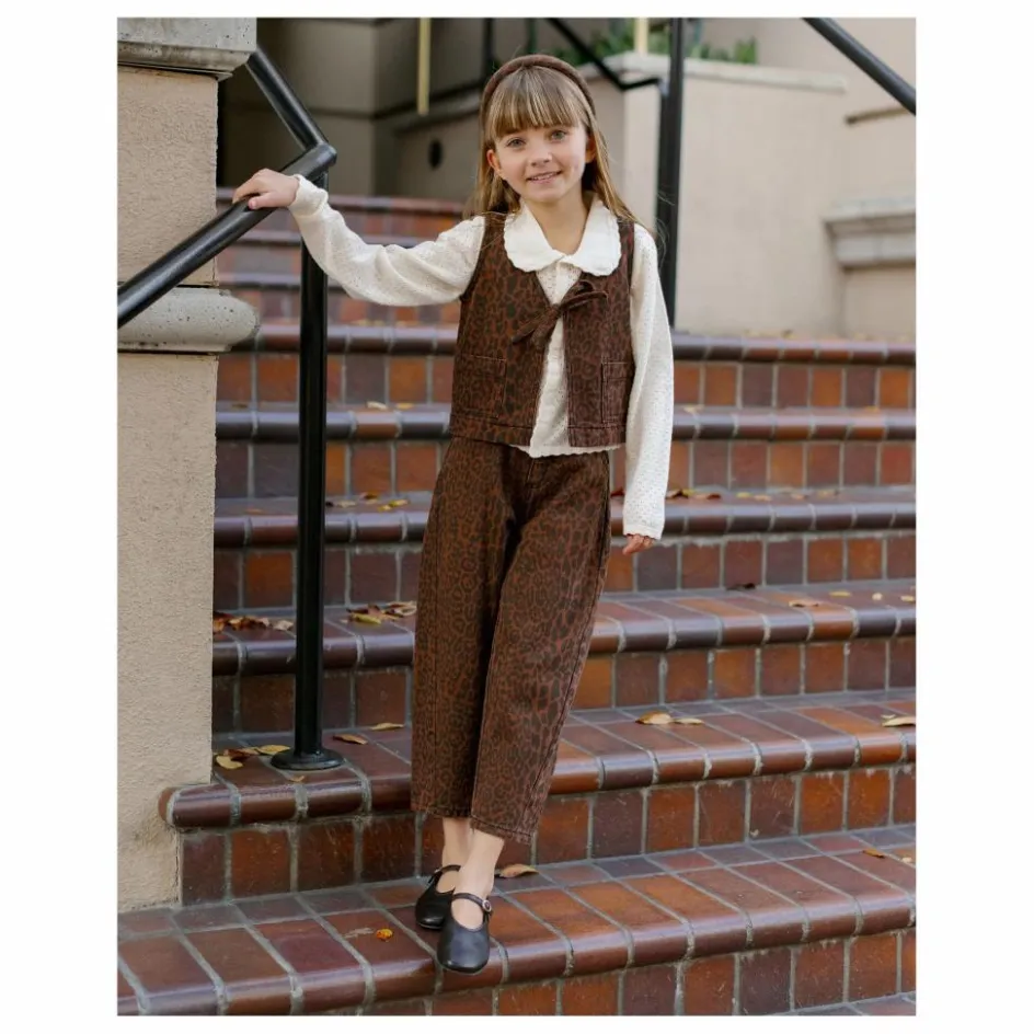 Enfant Rylee + Cru Pantalons Jeggings*Pantalon Barrel Leopard |