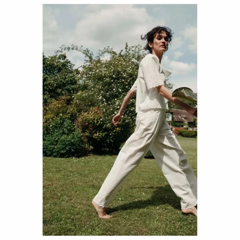 New Pantalon Bohème Brodé | Femme Pantalons