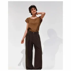 Hot Emile et Ida Pantalon Brady Lin et Coton | Gris anthracite