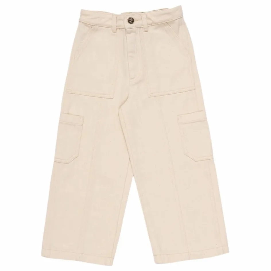 Best the new society Pantalon Cargo Billie Coton Responsable | Ecru