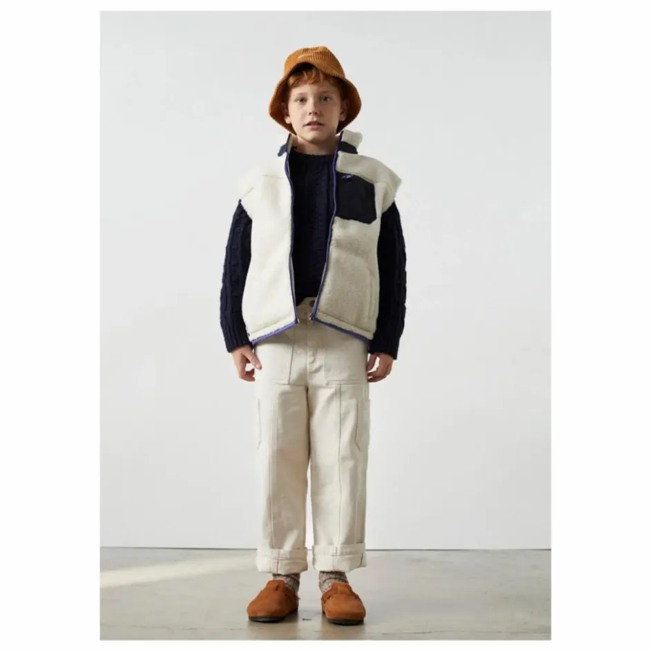 Best the new society Pantalon Cargo Billie Coton Responsable | Ecru