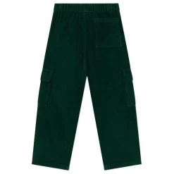 Petit Bateau Pantalon Cargo Velours Côtelé Coton Bio | Vert sapin