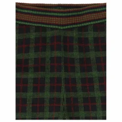 Outlet FUB Pantalon Carreaux Feutré Laine de Mérinos | Vert