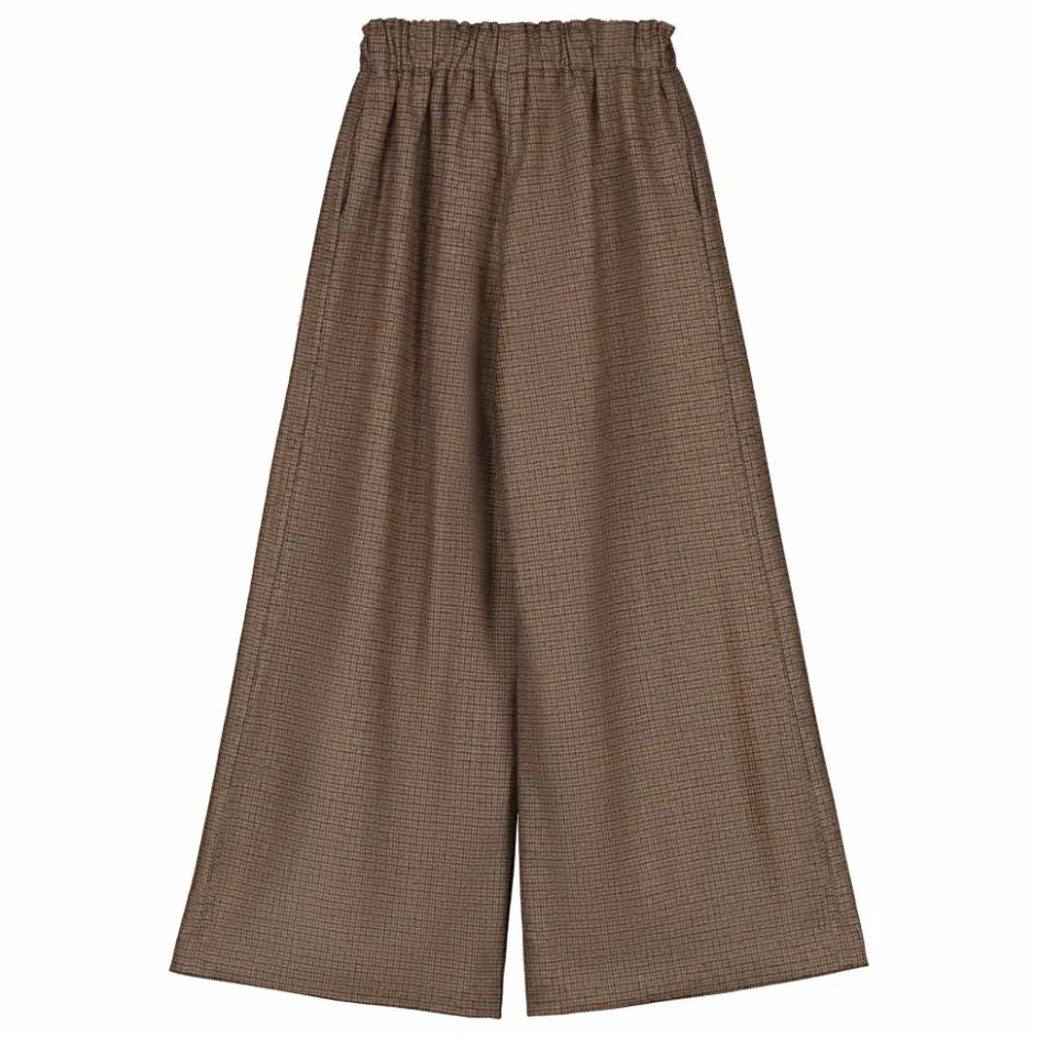 Sale Tangerine Pantalon Carreaux Laine | Marron