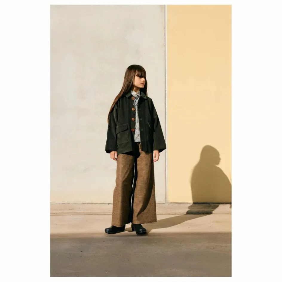 Sale Tangerine Pantalon Carreaux Laine | Marron