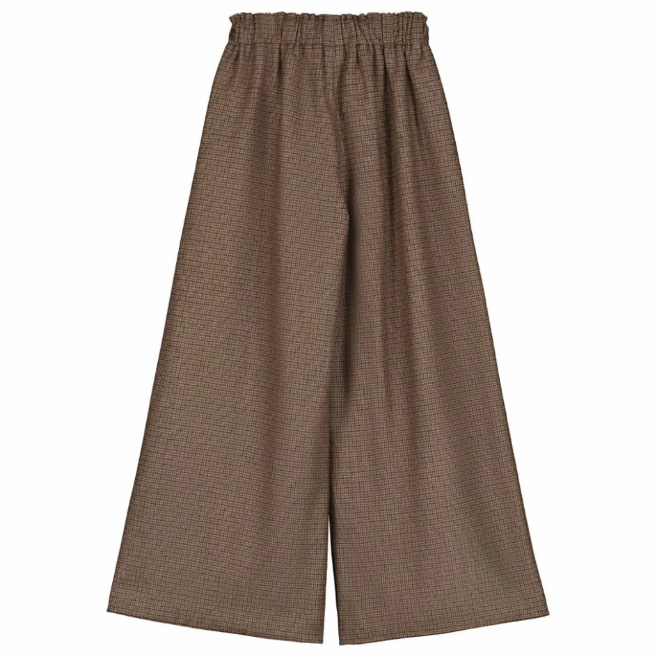Sale Tangerine Pantalon Carreaux Laine | Marron