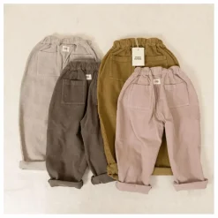 Enfant Studio Bohème Pantalons, Joggers|Pantalons Jeggings*Pantalon Carrot Velours Côtelé Coton Bio |