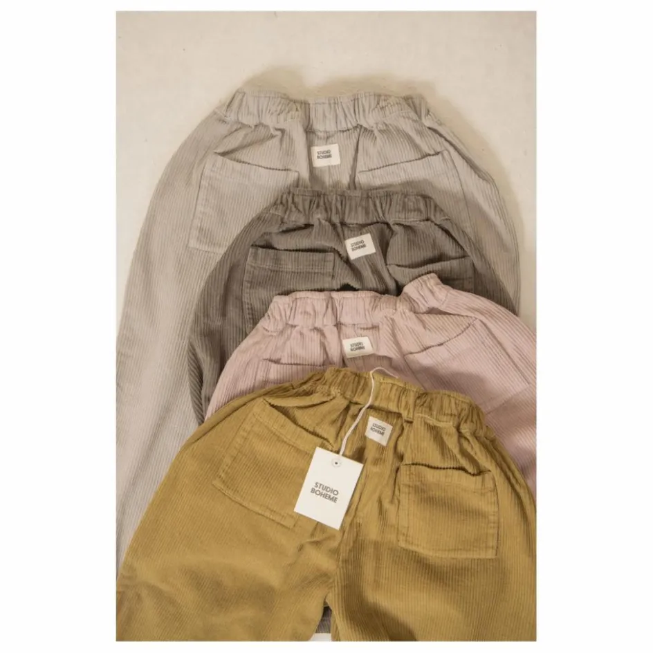 Enfant Studio Bohème Pantalons, Joggers|Pantalons Jeggings*Pantalon Carrot Velours Côtelé Coton Bio |