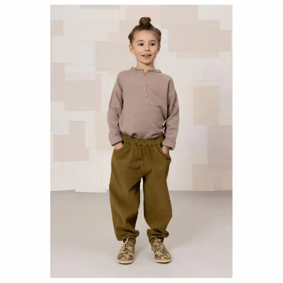Hot Pantalon Carrot Velours Côtelé Coton Bio | Enfant Pantalons, Joggers|Pantalons Jeggings