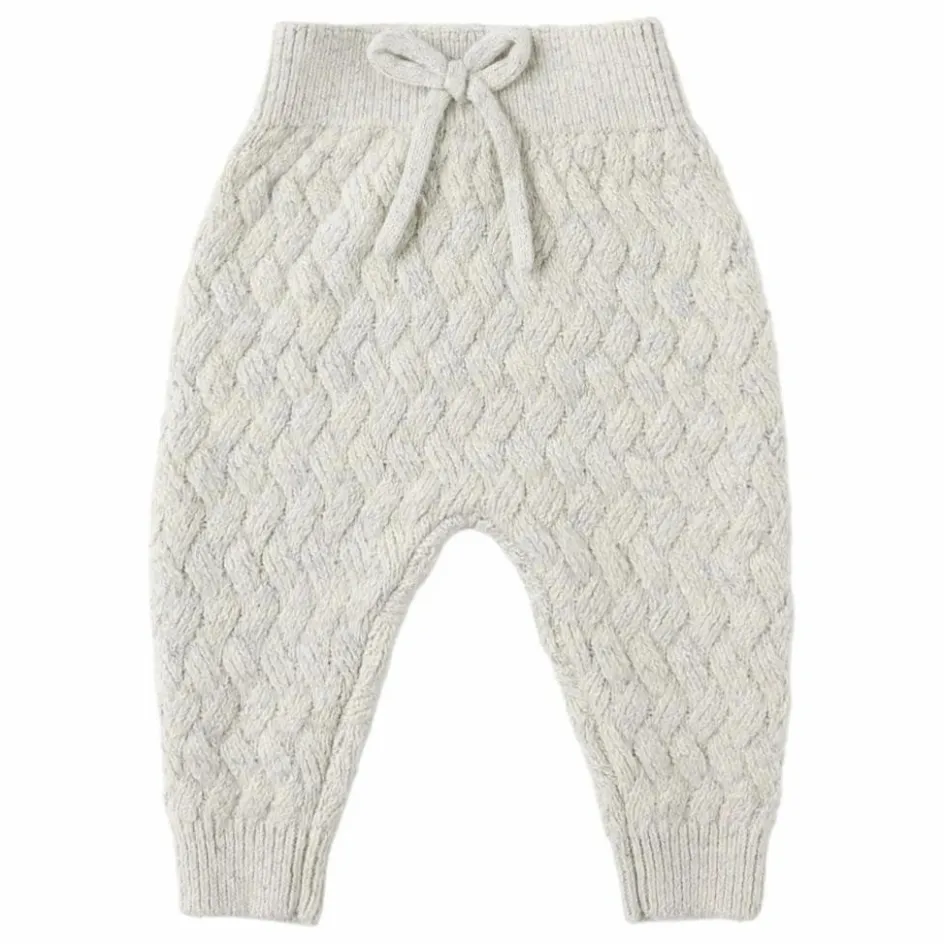 Quincy Mae Joggers, Pantalons*Pantalon Chiné Maille Fibres Recyclées |