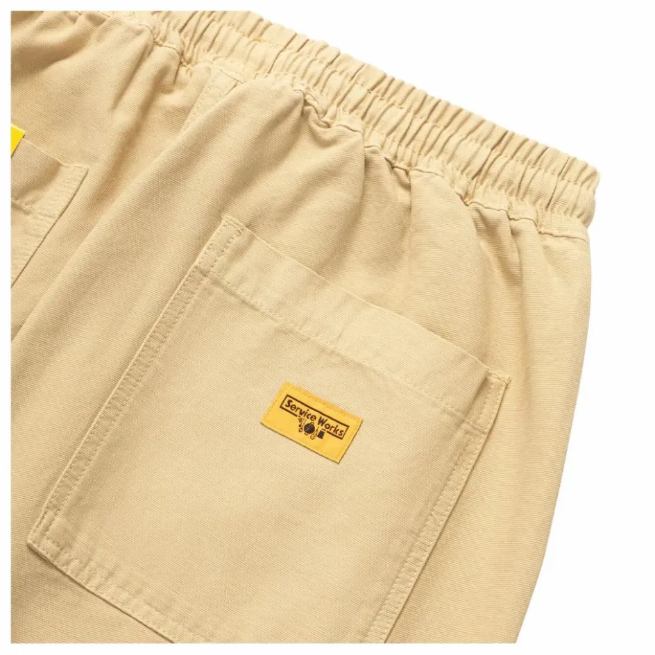 Discount Service Works Pantalon Classic Canvas Chef Coton Bio | Beige