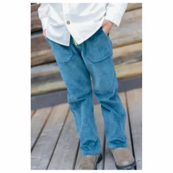 Clearance Bonton Pantalon Datcha Velours Côtelé | Bleu pétrole