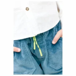 Clearance Bonton Pantalon Datcha Velours Côtelé | Bleu pétrole