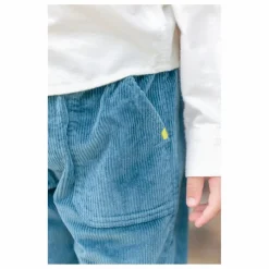 Clearance Bonton Pantalon Datcha Velours Côtelé | Bleu pétrole