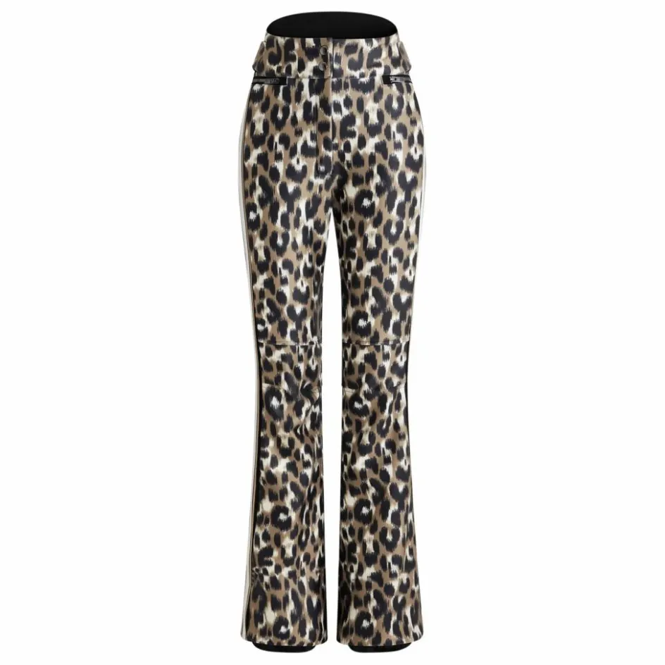 Fusalp Pantalon de Ski Fuseau Elancia Léopard | Marron clair