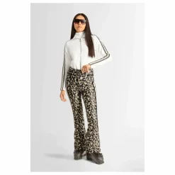 Fusalp Pantalon de Ski Fuseau Elancia Léopard | Marron clair