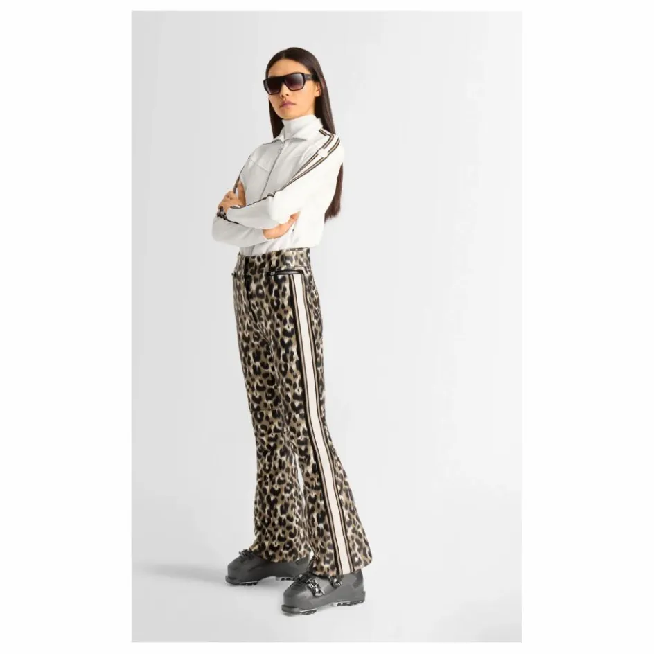 Fusalp Pantalon de Ski Fuseau Elancia Léopard | Marron clair