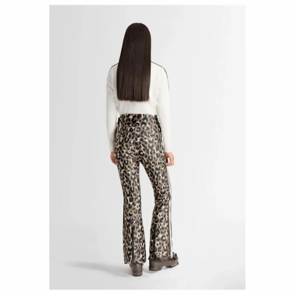 Fusalp Pantalon de Ski Fuseau Elancia Léopard | Marron clair