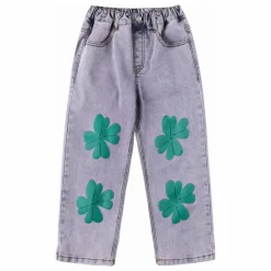 Clearance Jelly Mallow Pantalon Denim Lucky Clover | Bleu