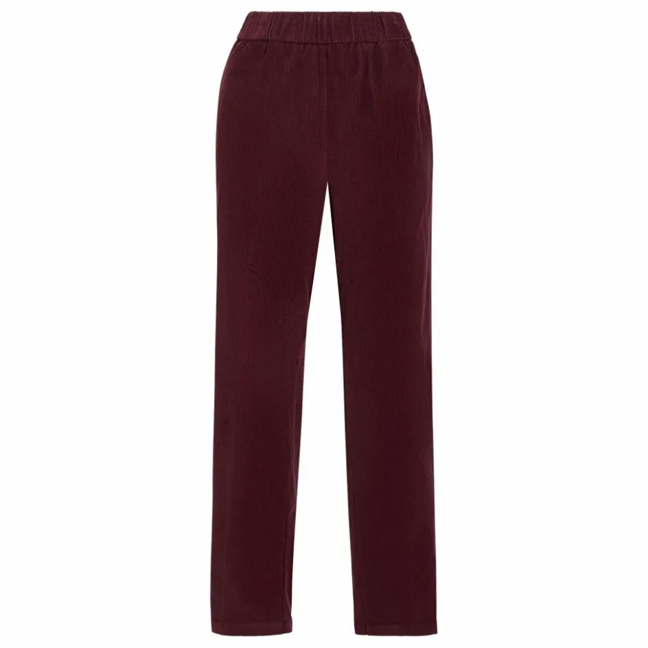 Femme Pomandère Pantalons*Pantalon Droit Elastiqué Velours Côtelé |