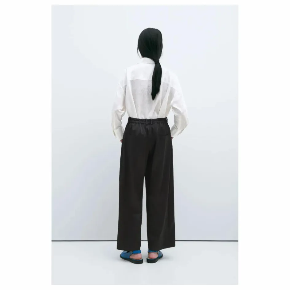 Cordera Pantalon Droit Satin ||Femme Pantalons