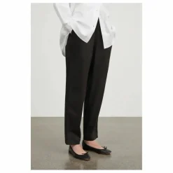 Outlet Skall Studio Pantalon Edgar Popeline de Coton Bio | Noir